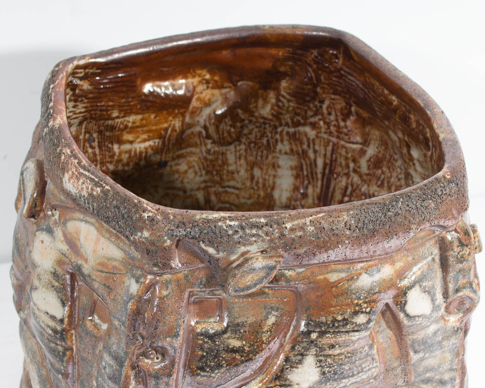 Barry Unitas Barnes Studio Pottery Planter - 3