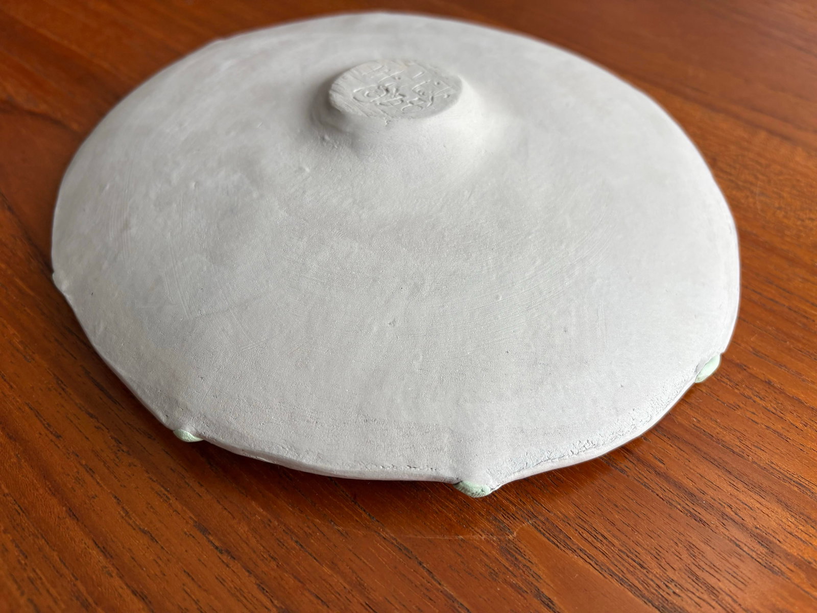 Post Modern Marcy Glick Memphis New Wave Pastel Hand Built Studio Pottery Plate 1988 - 6