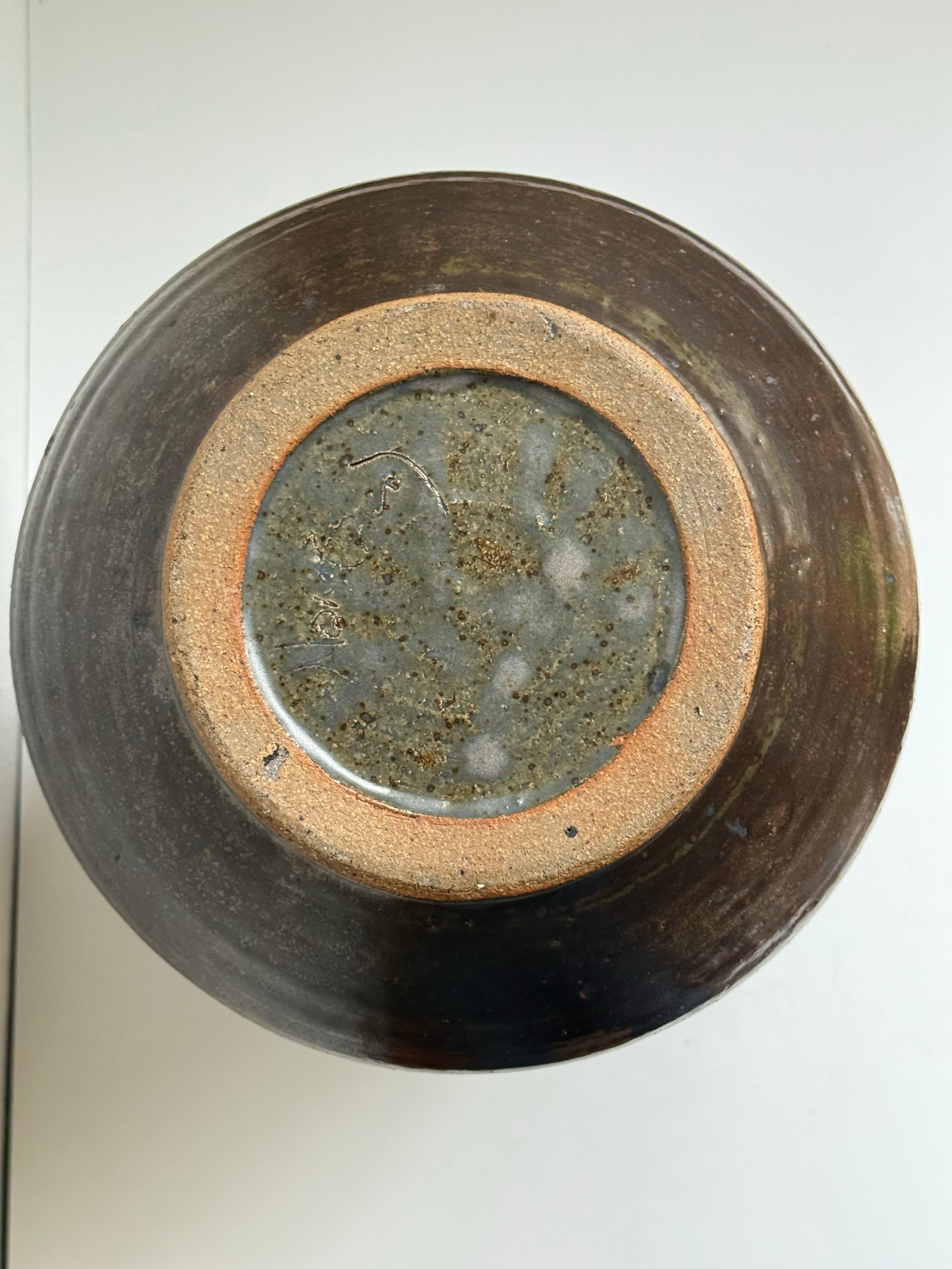 Mid 20th C. Eric Norstad Monumental Studio Pottery Vessel Wax Resist Insect Decoration - 6