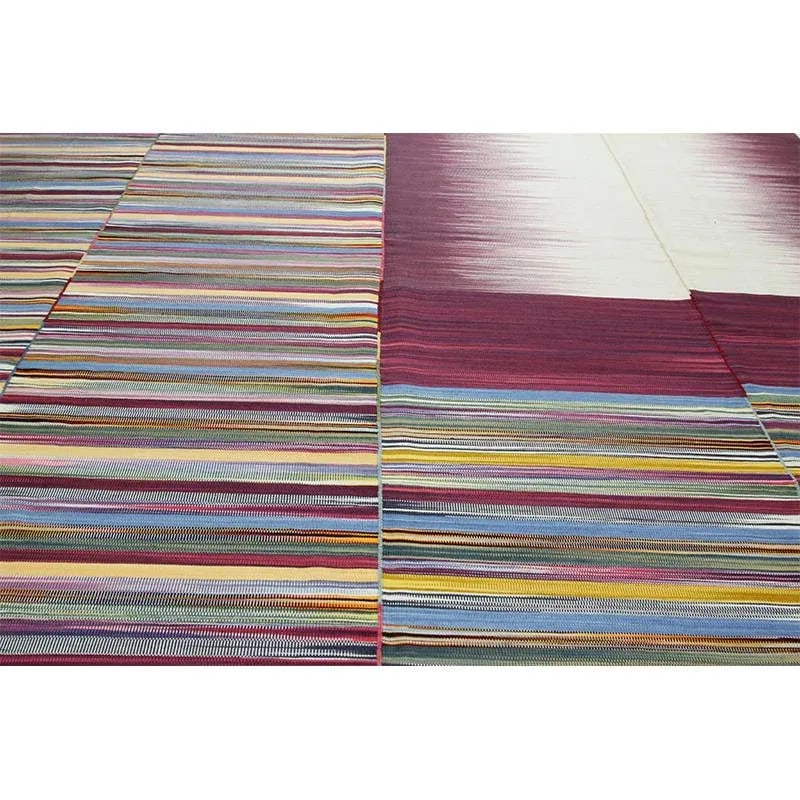 Handwoven Scandinavian Style Persian Kilim Rug 10'0'' X 13'2'' - 4