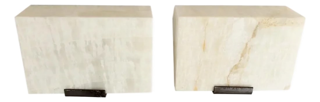 Contemporary Spanish Onyx Wall Sconce Attributed to Pierre Chareau - A Pair (1 of 4)