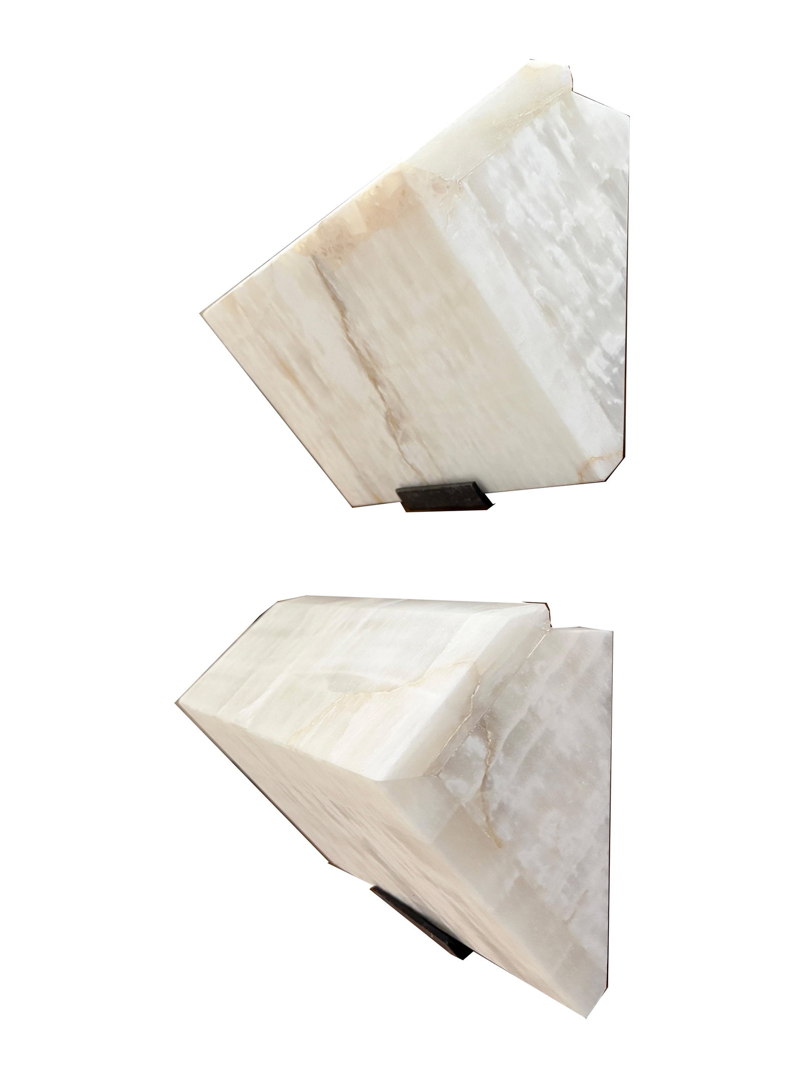 Contemporary Spanish Onyx Wall Sconce Attributed to Pierre Chareau - A Pair - 2