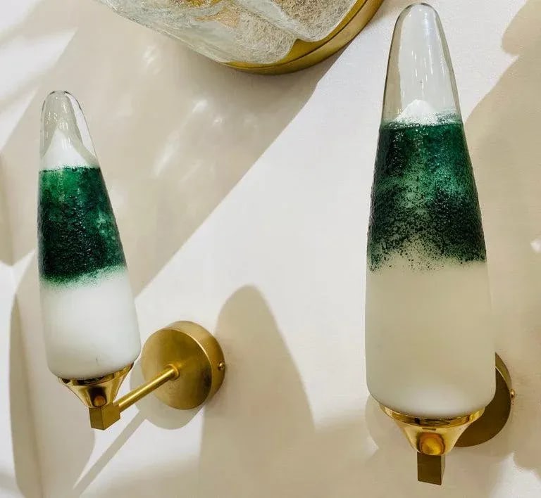 Pair of 1980s Italian Murano Glass Wall Lights - 6