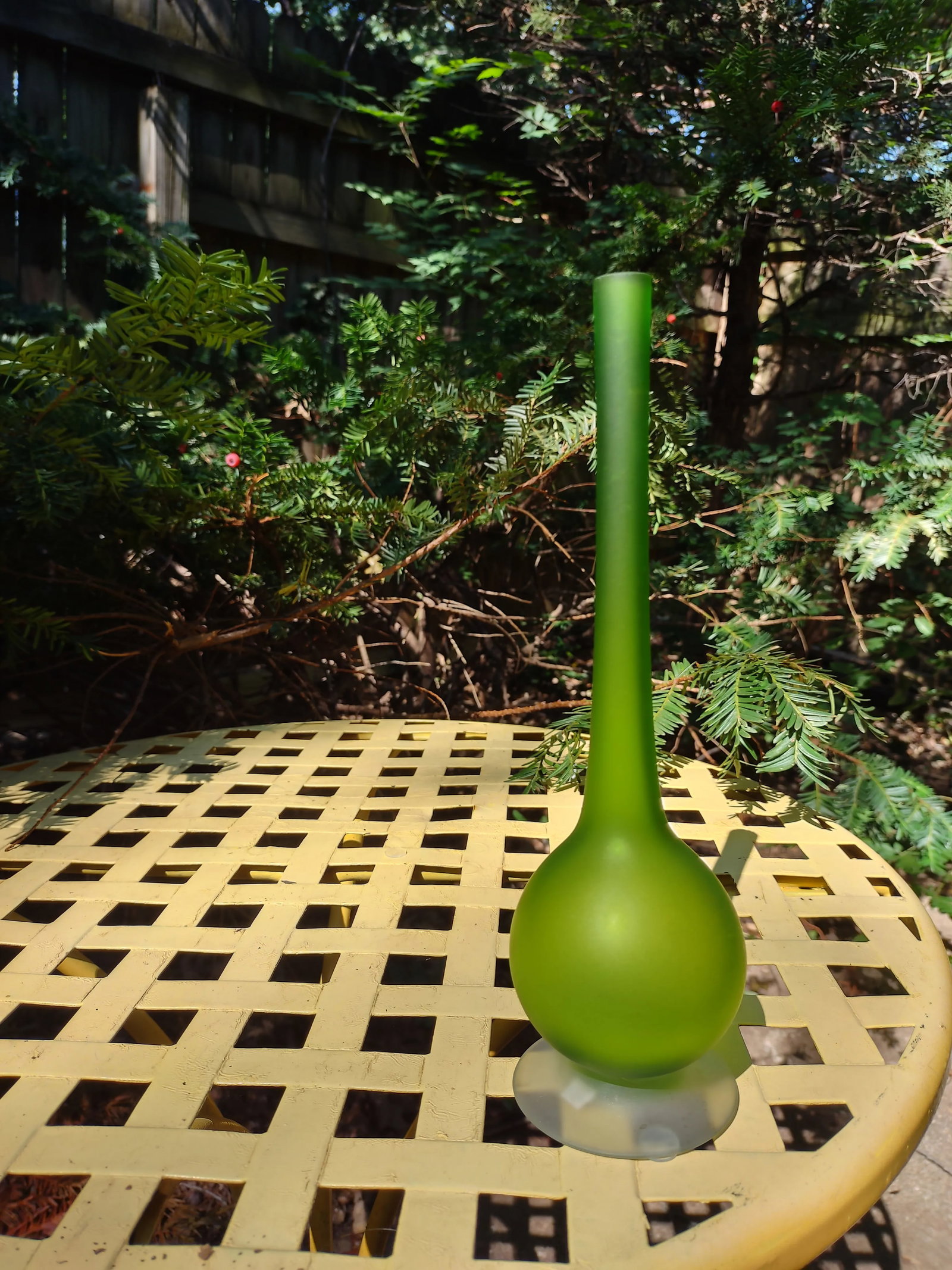 Mid 20th Century Rosenthal Netter Satinato Green Pencil Vase by Carlo Moretti - 4