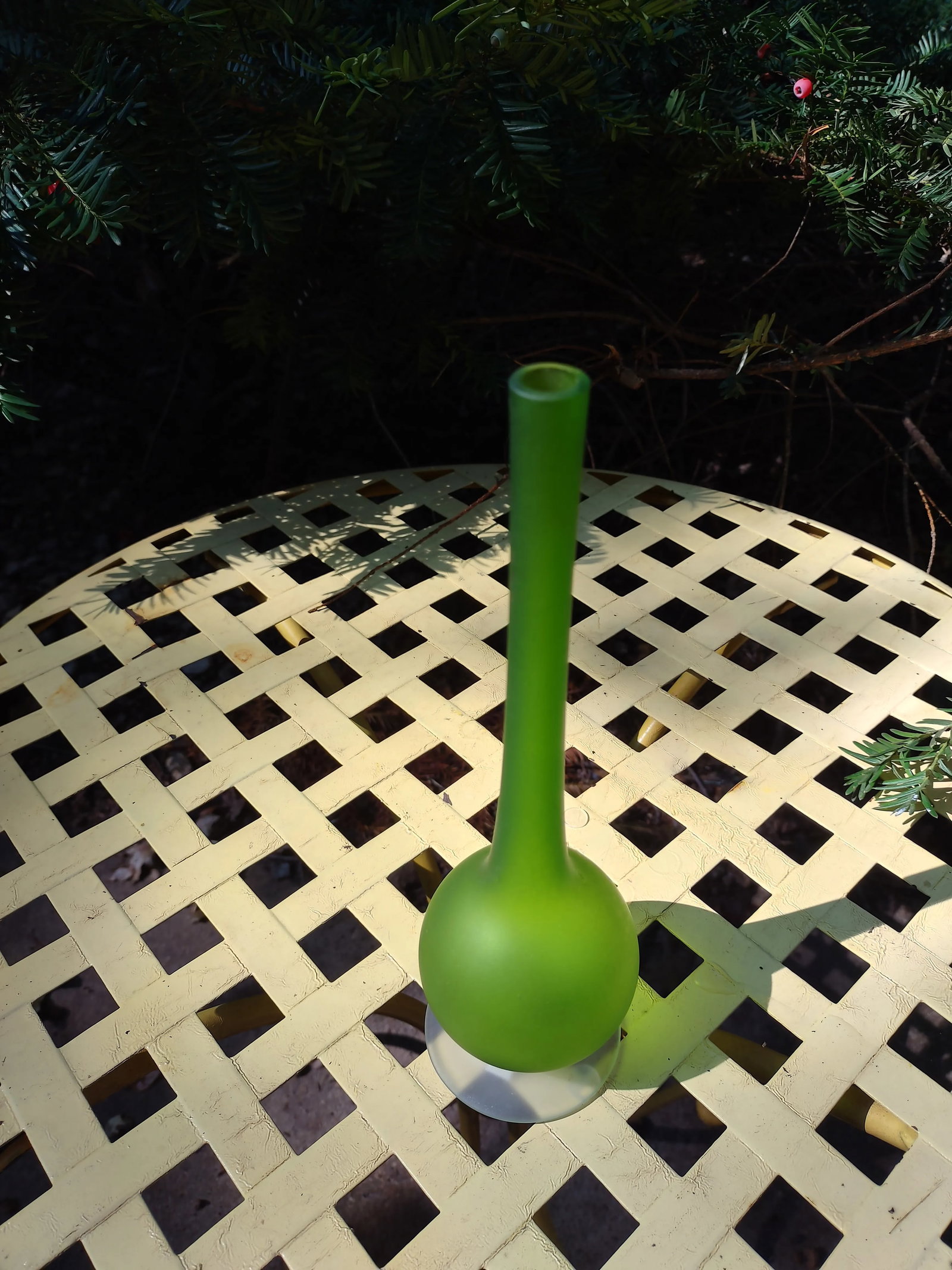 Mid 20th Century Rosenthal Netter Satinato Green Pencil Vase by Carlo Moretti - 5