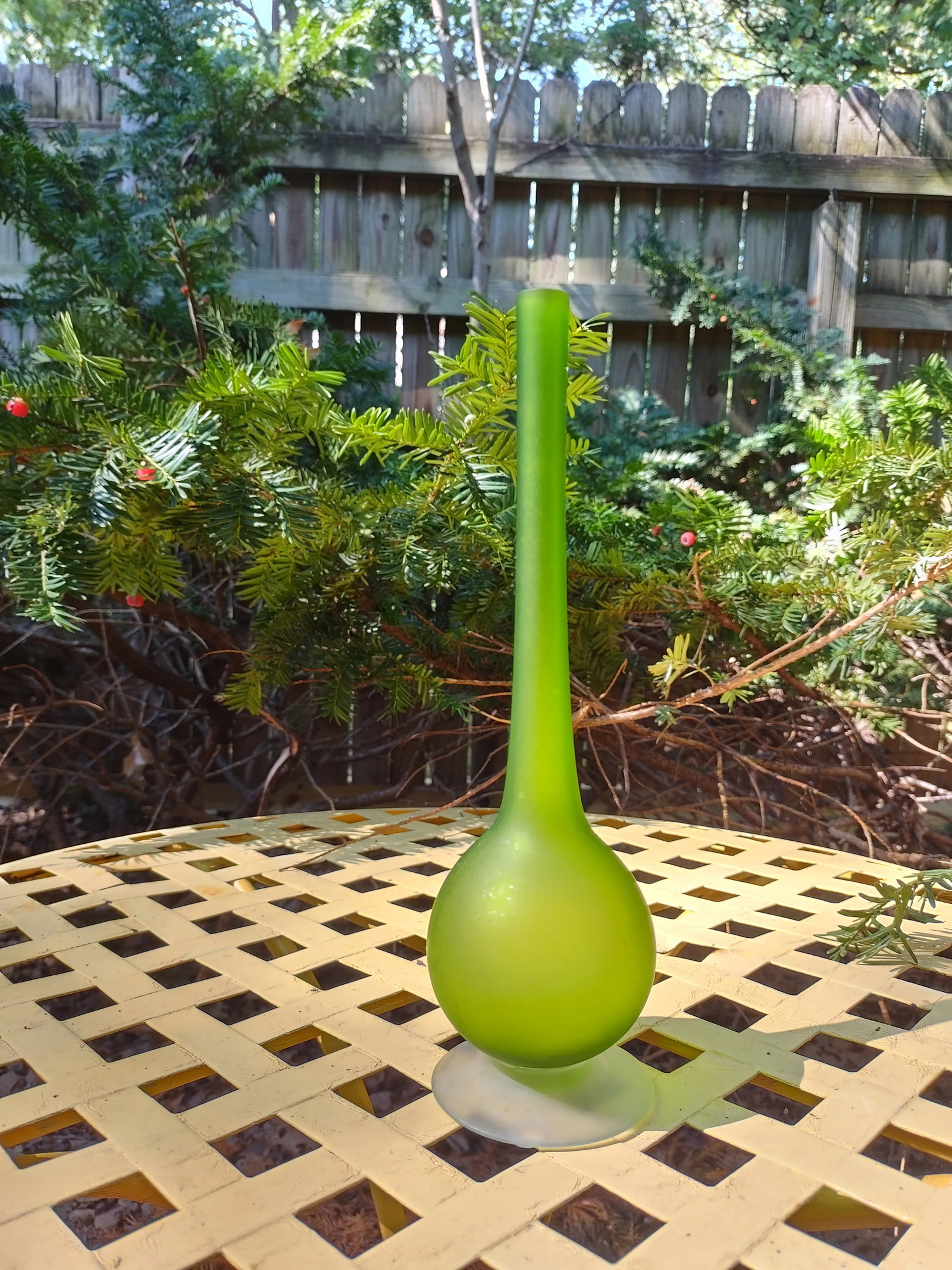 Mid 20th Century Rosenthal Netter Satinato Green Pencil Vase by Carlo Moretti - 7