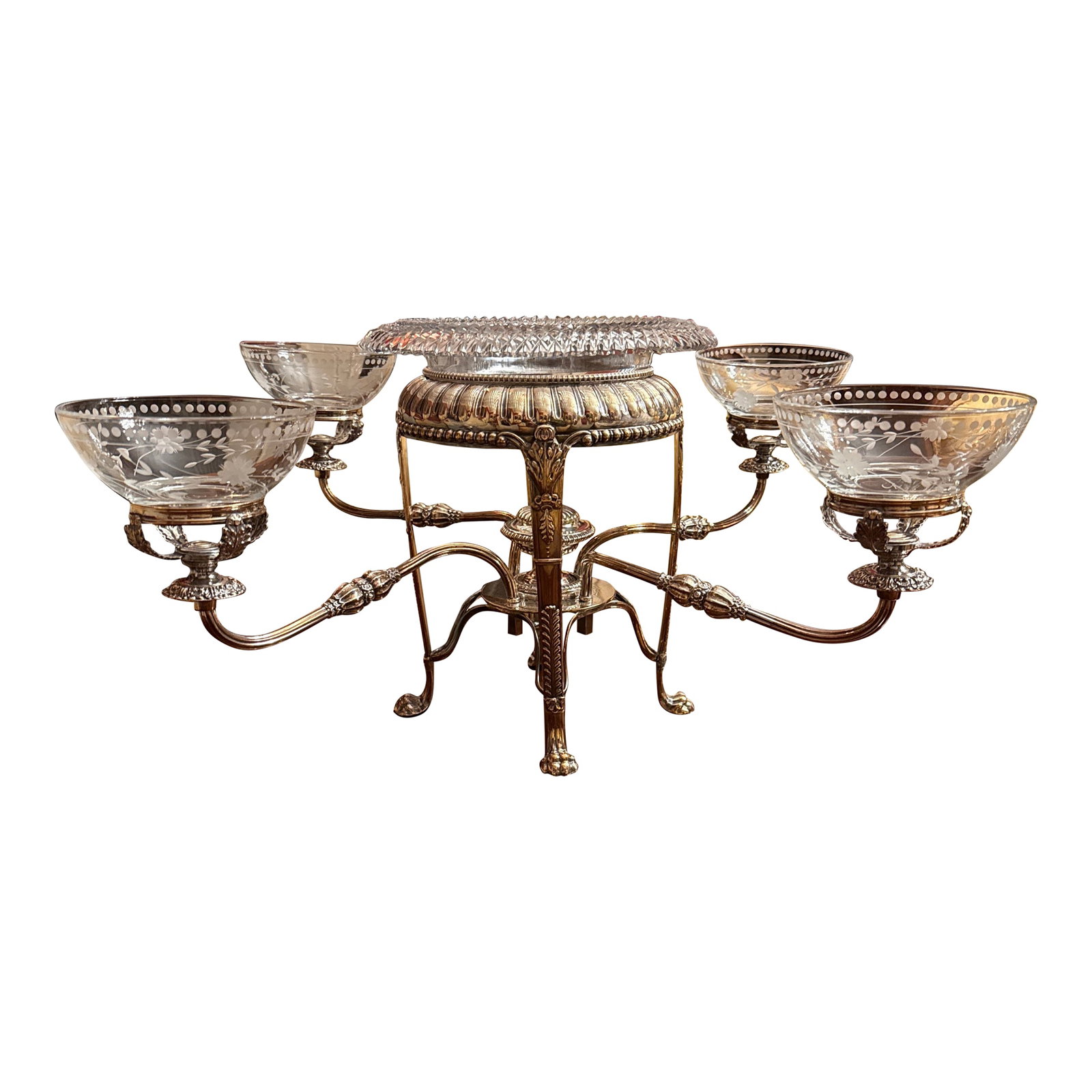 Early 19th Century Regency Period Sheffield Silver Epergene (1 of 12)