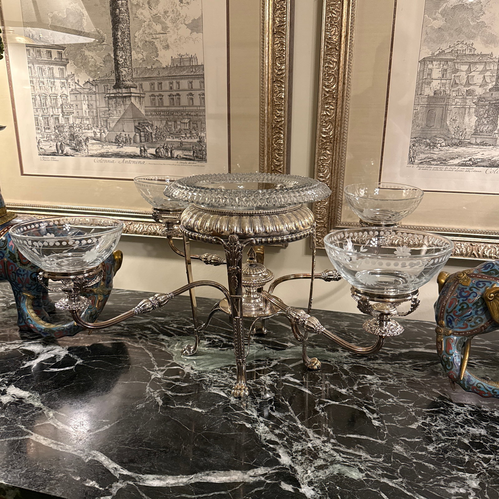 Early 19th Century Regency Period Sheffield Silver Epergene - 2