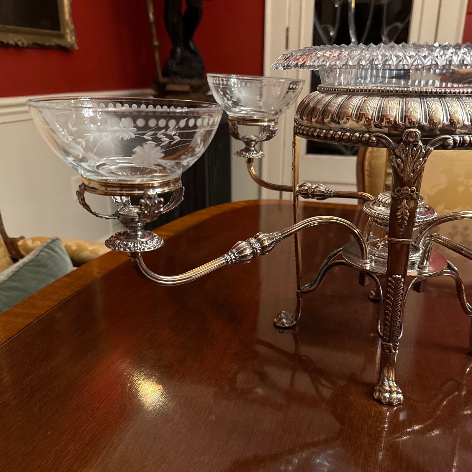 Early 19th Century Regency Period Sheffield Silver Epergene - 4