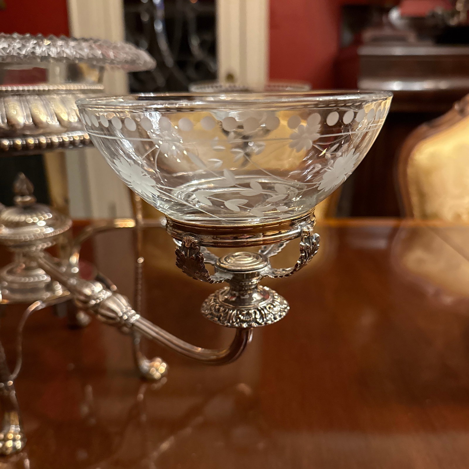 Early 19th Century Regency Period Sheffield Silver Epergene - 8