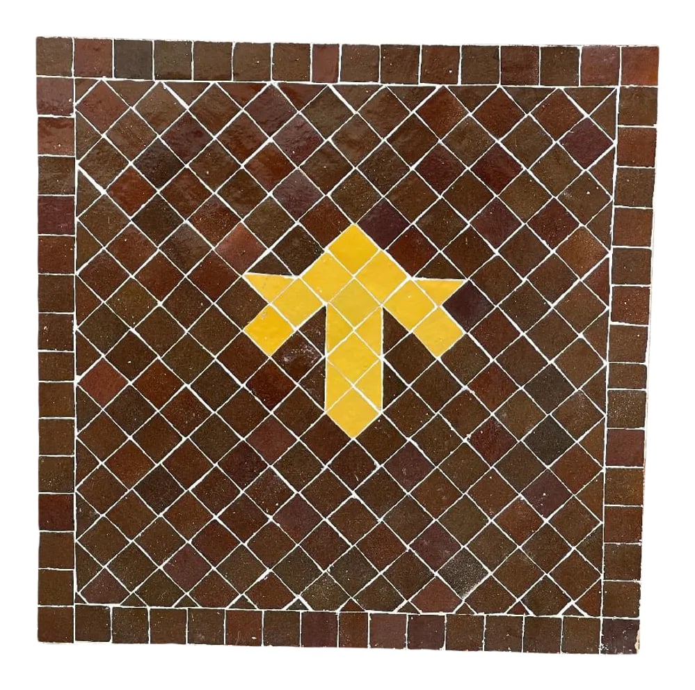 Moroccan Ceramic Tile Square Table Top: Moroccans have been designing these tile tops for centuries and they never fail to be a staple in the design world. Moroccans don't have access to a vast quantity of quality raw materials like other