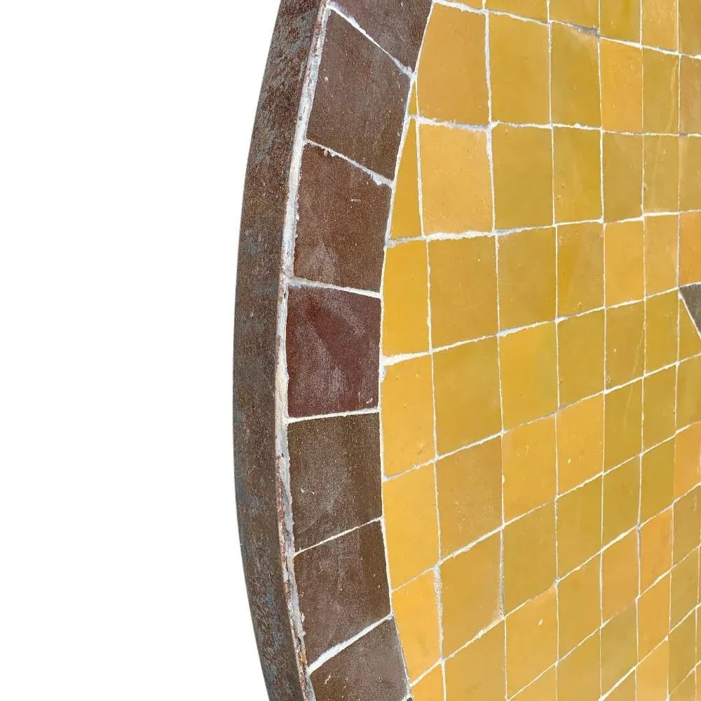 Moroccan Ceramic Tile Round Table Top - 2