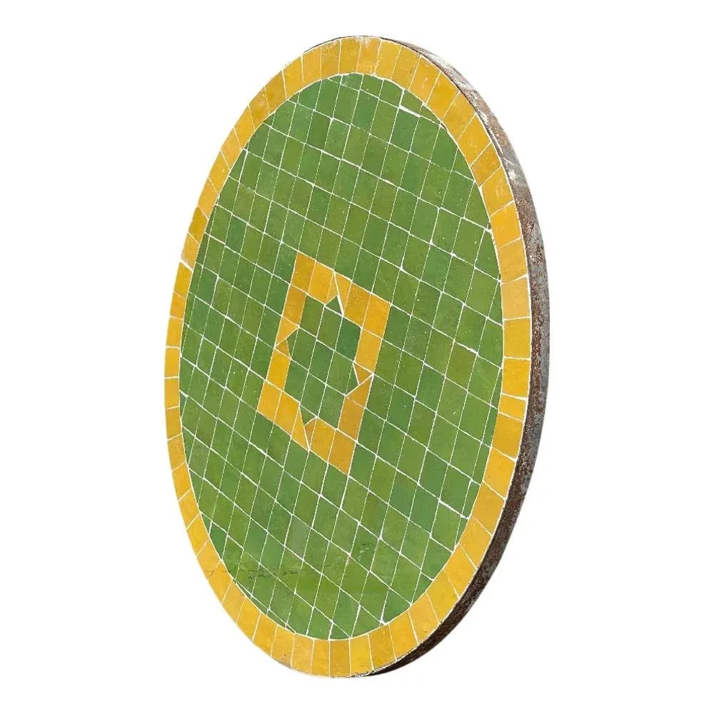 Moroccan Ceramic Tile Round Table Top - 3
