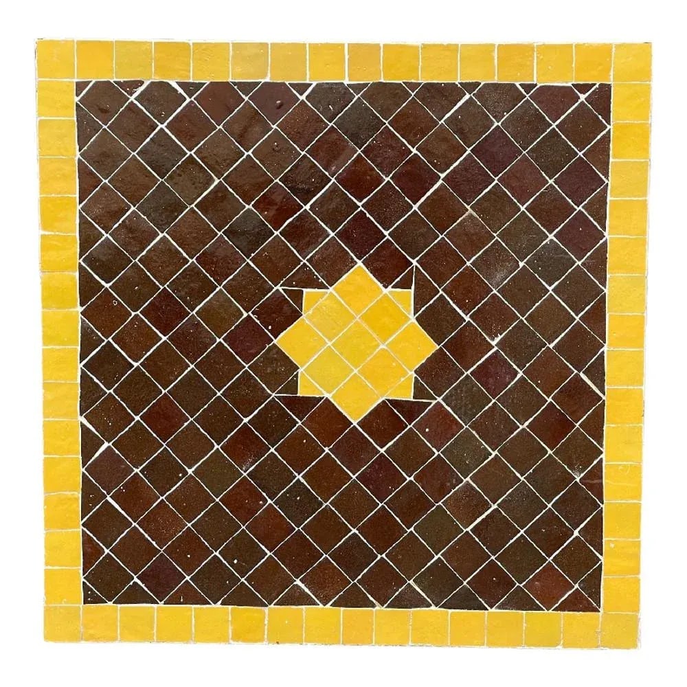 Moroccan Ceramic Tile Square Table Top - 5