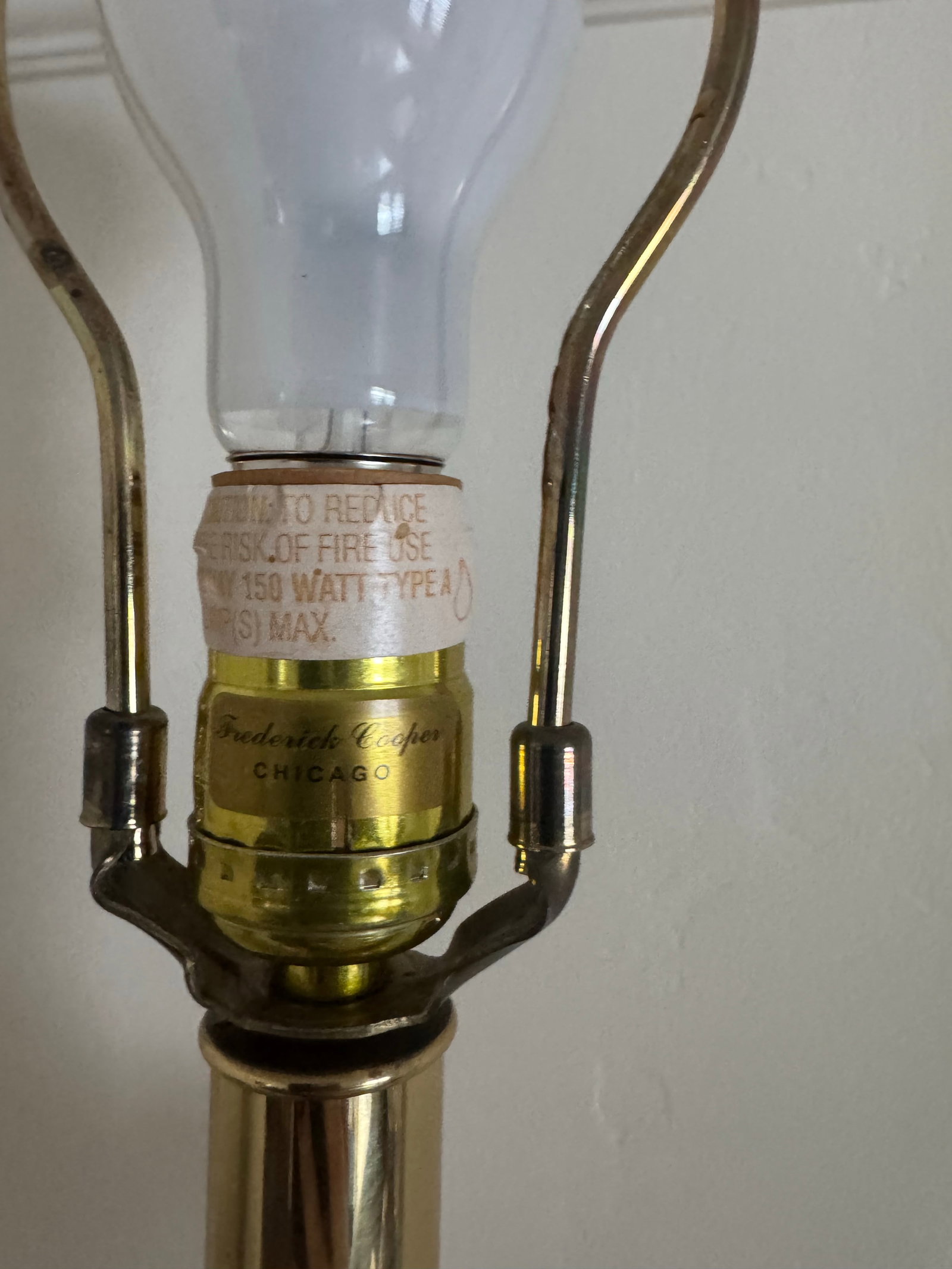 1970s Rare Frederick Cooper Brass Bird Table Lamp - 7