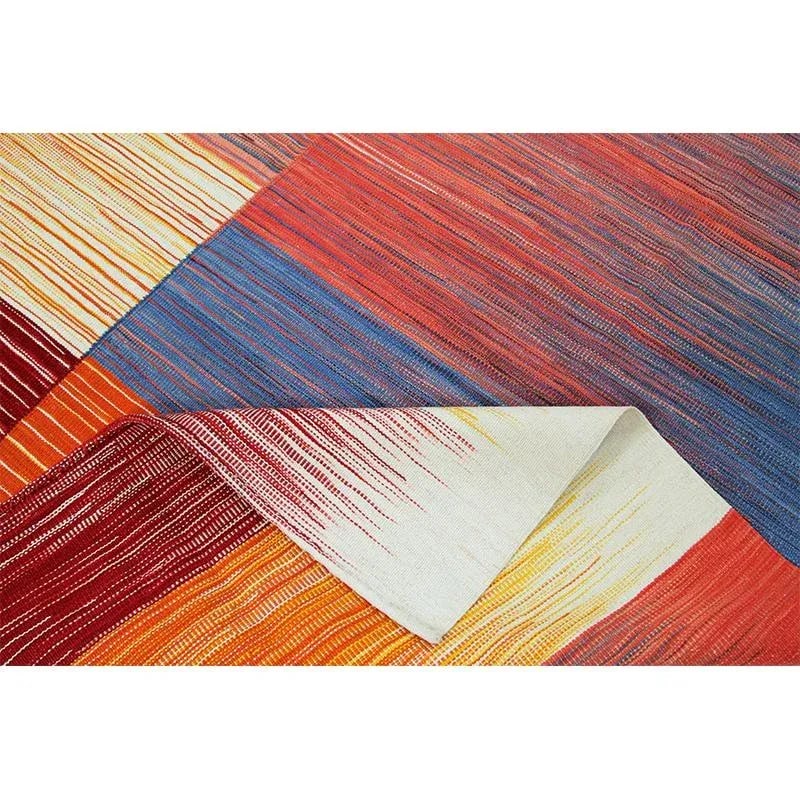 Handwoven Scandinavian Style Kilim Area Rug 5'5'' X 6'8'' - 3