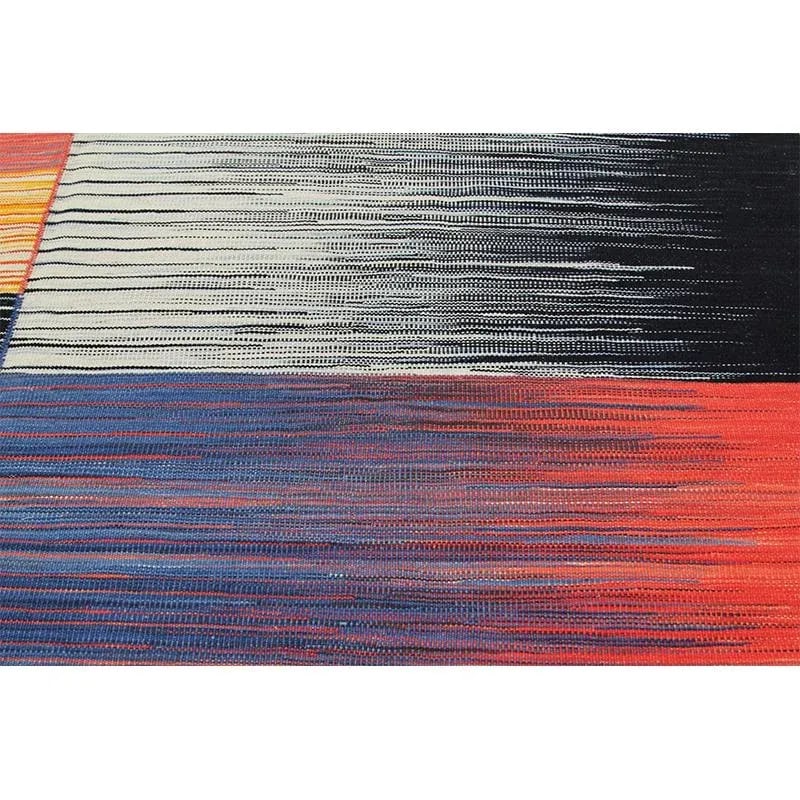 Handwoven Scandinavian Style Kilim Area Rug 5'5'' X 6'8'' - 5