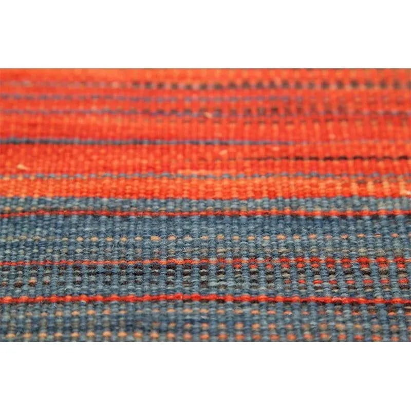 Handwoven Scandinavian Style Kilim Area Rug 5'5'' X 6'8'' - 7