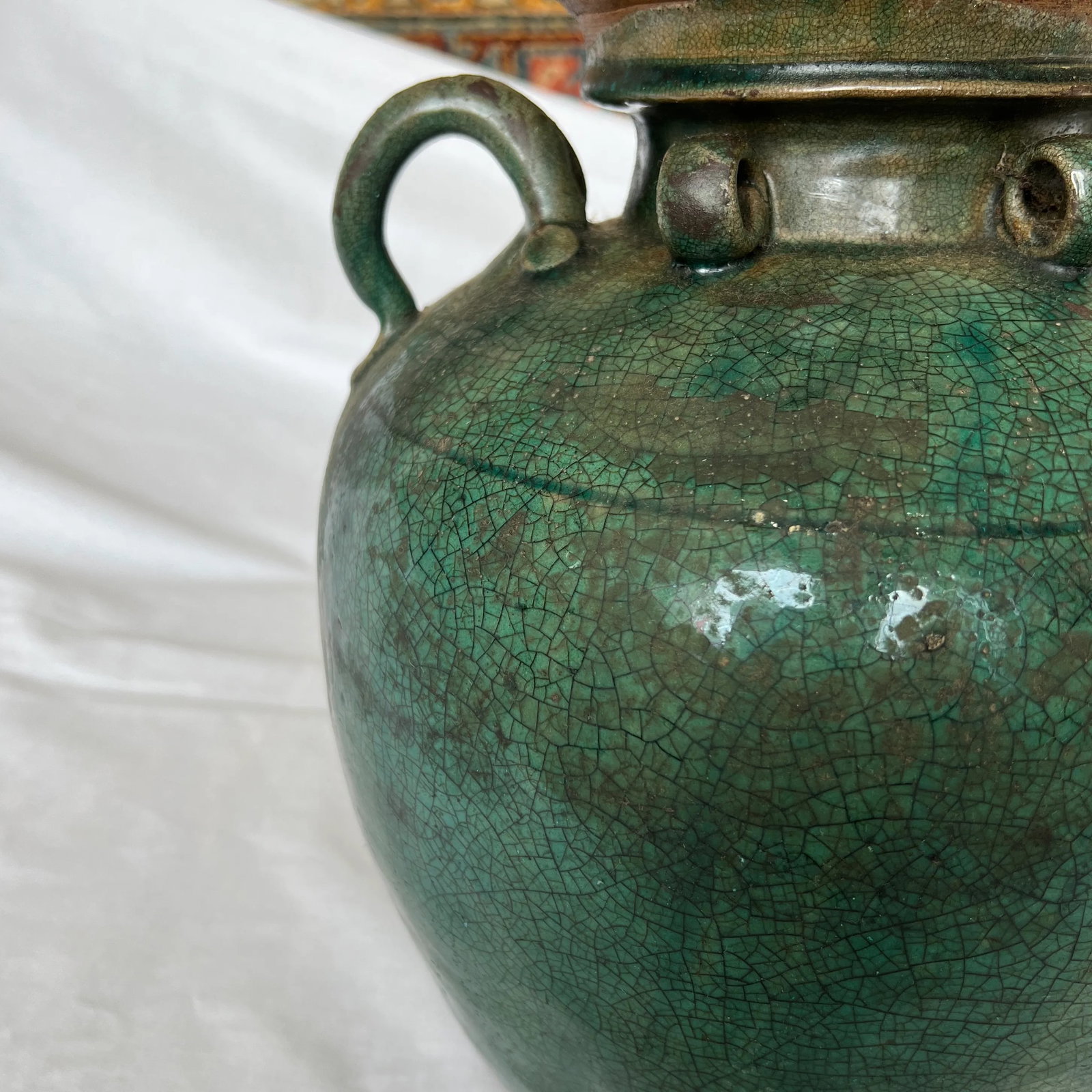 1970s Italian Green Ceramic Vase - 2