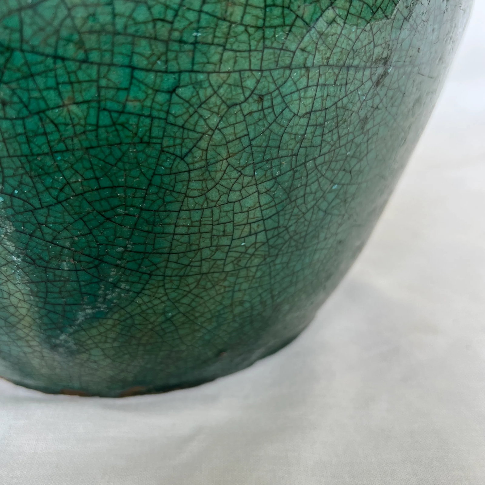 1970s Italian Green Ceramic Vase - 5