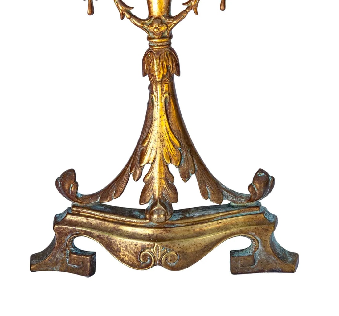 Late 19th Century French Bronze Fireplace Decor, a Pair - 9