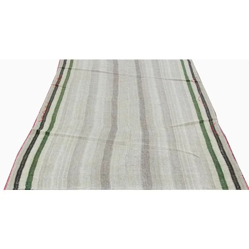 1970s Flatweave Persian Kilim Area Rug 5'1'' X 8'2'' - 4