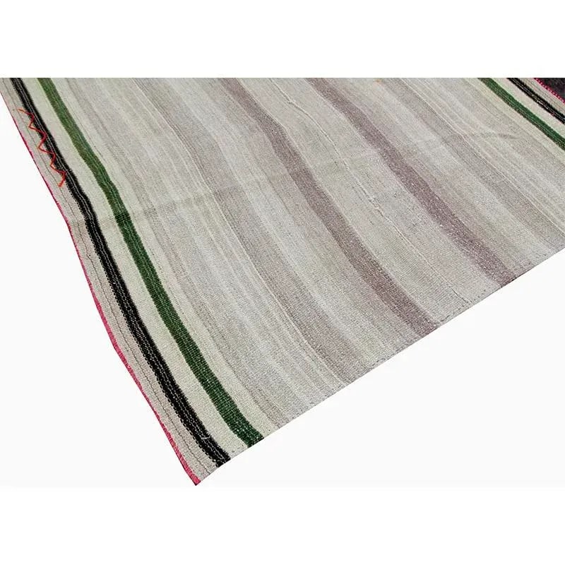 1970s Flatweave Persian Kilim Area Rug 5'1'' X 8'2'' - 5
