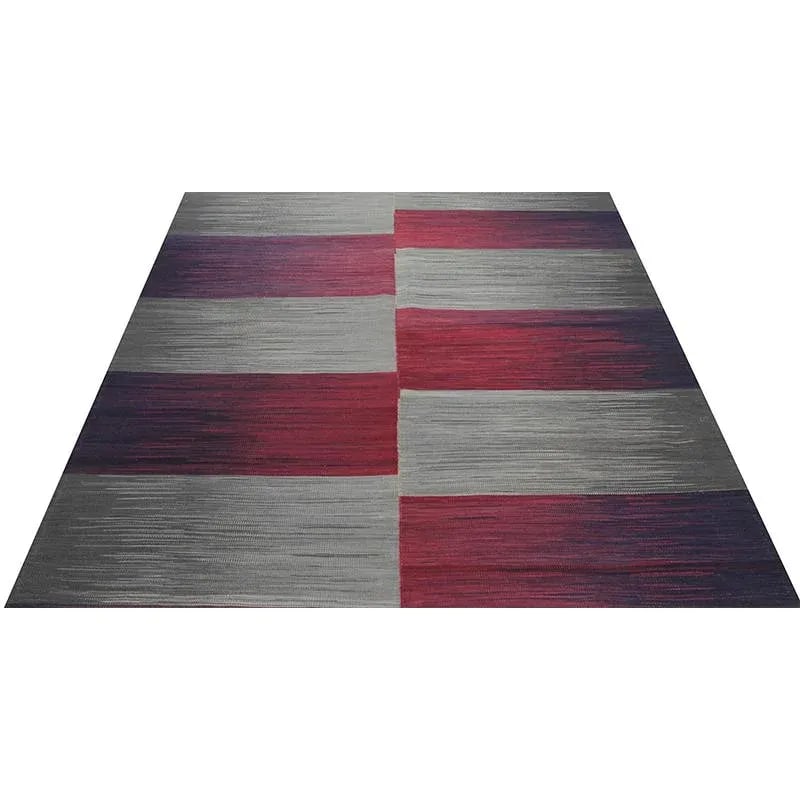 Handwoven Scandinavian Style Persian Kilim Area Rug 5'4'' X 6'6'' - 2