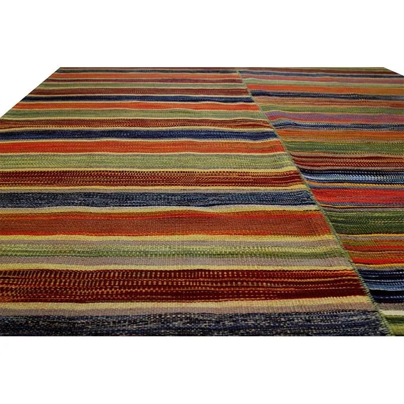 Handwoven Scandinavian Style Kilim Area Rug 4'9'' X 6'7'' - 4