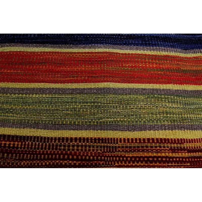 Handwoven Scandinavian Style Kilim Area Rug 4'9'' X 6'7'' - 6