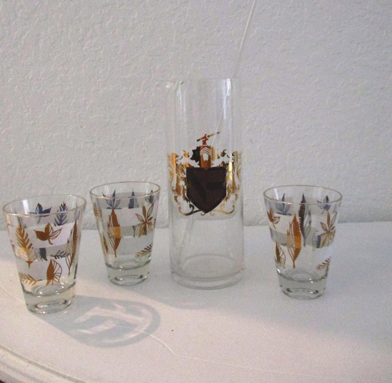 Mid-Century Knight Coat of Arms Cocktail Set, 5 Pcs - 6