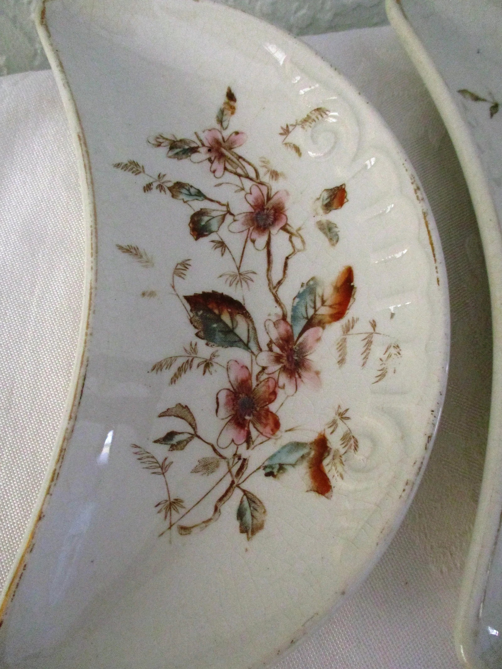 Antique English Bone Dishes, Set of 6 - 4