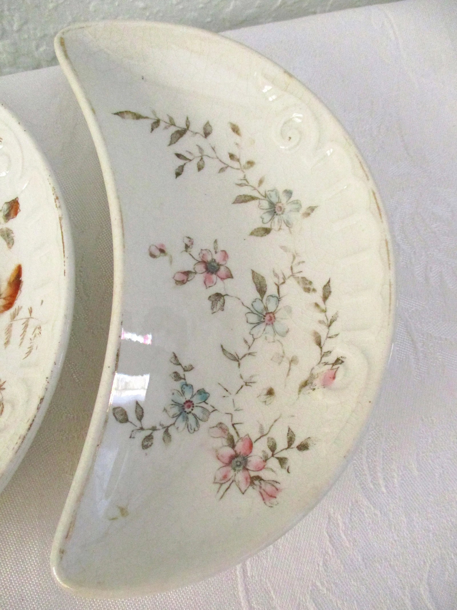Antique English Bone Dishes, Set of 6 - 7