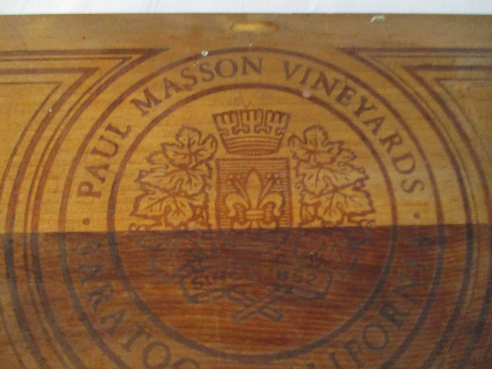 Mid-Century Paul Masson Winery Saratoga California Wine Box - 3