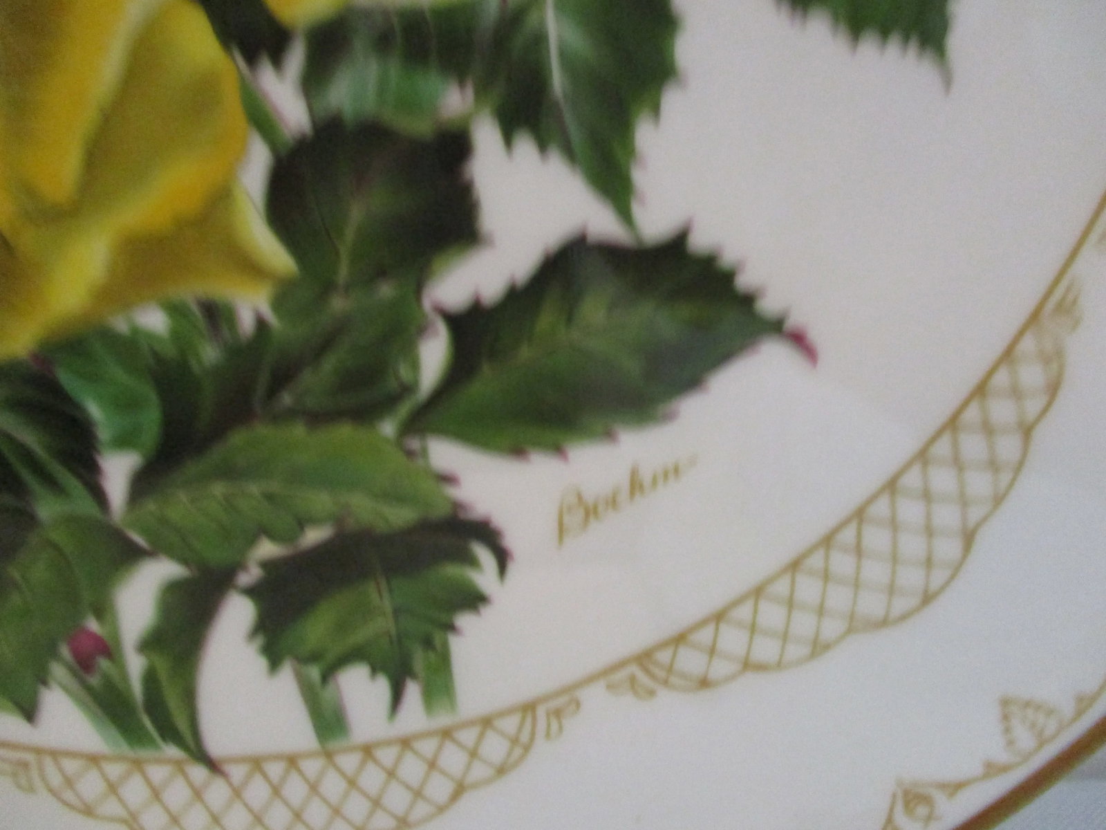 1980s Edward Marshall Boehm Porcelain Roses Plates, a Pair - 5