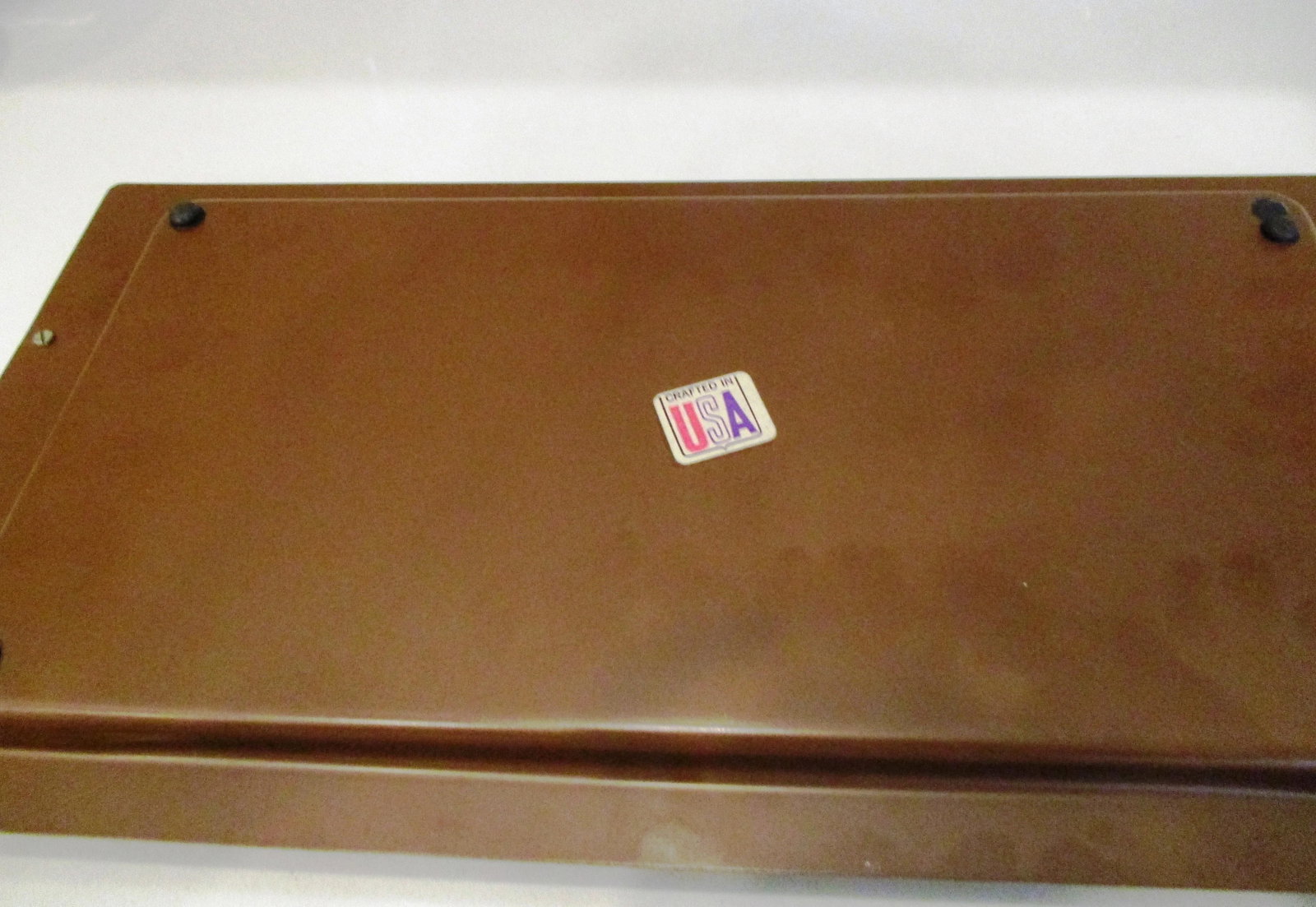 Mid-Century Bamboo Handled Metal Tray - 5