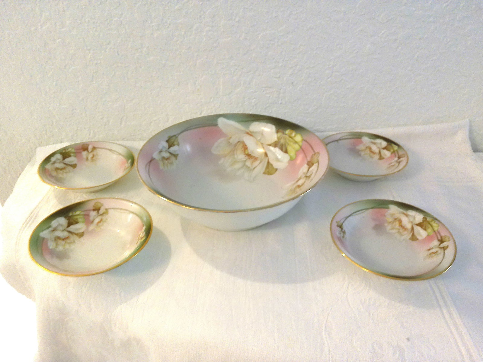 Antique Mz Austria Gardenia Porcelain Serving Set, C. 1884 - 1909 - 7