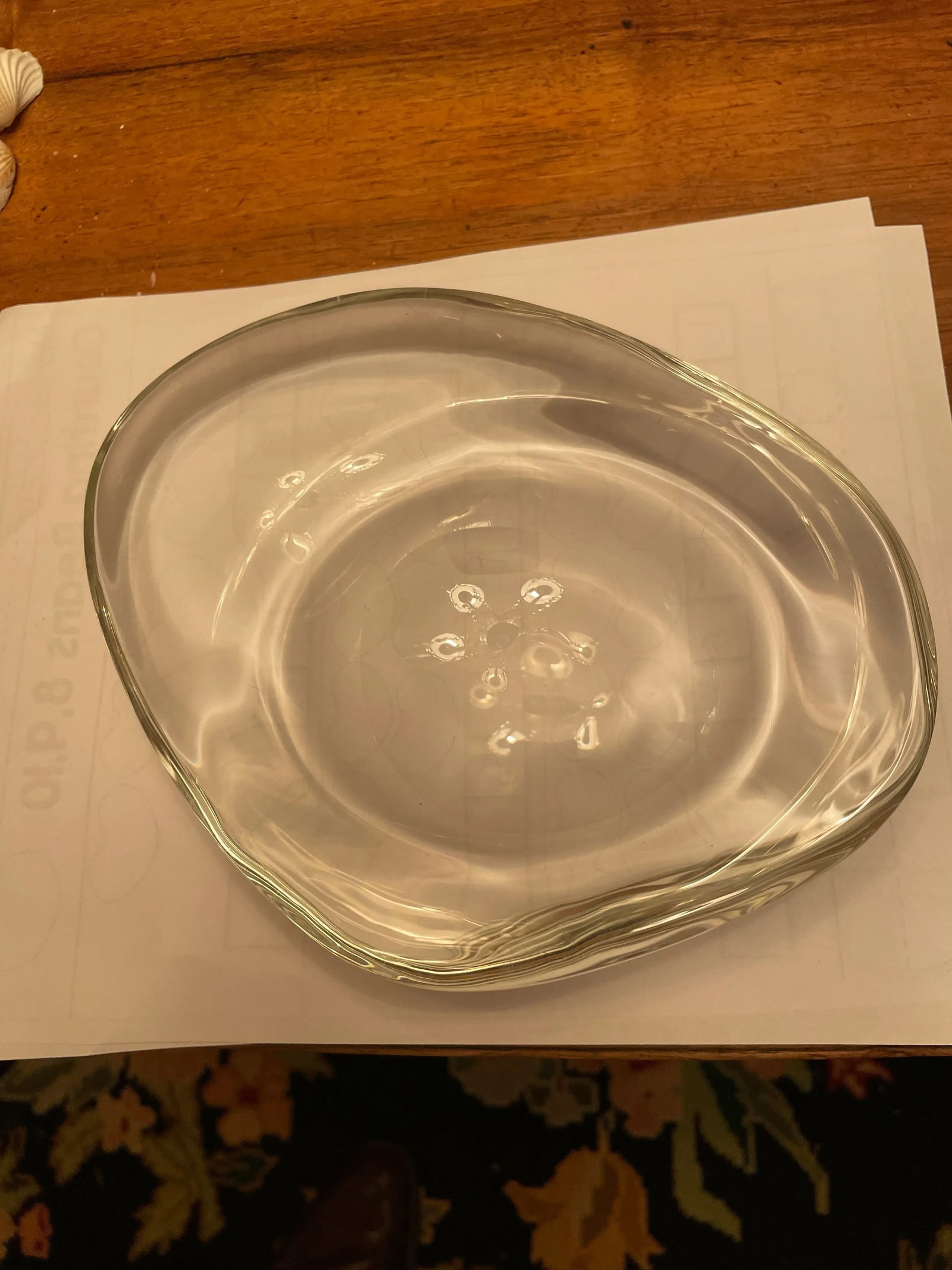 Tizo Art Glass Crystal Tabletop Bowl - 5