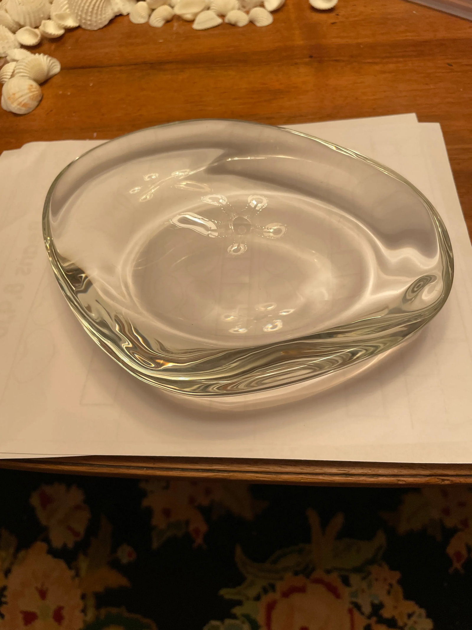 Tizo Art Glass Crystal Tabletop Bowl - 6
