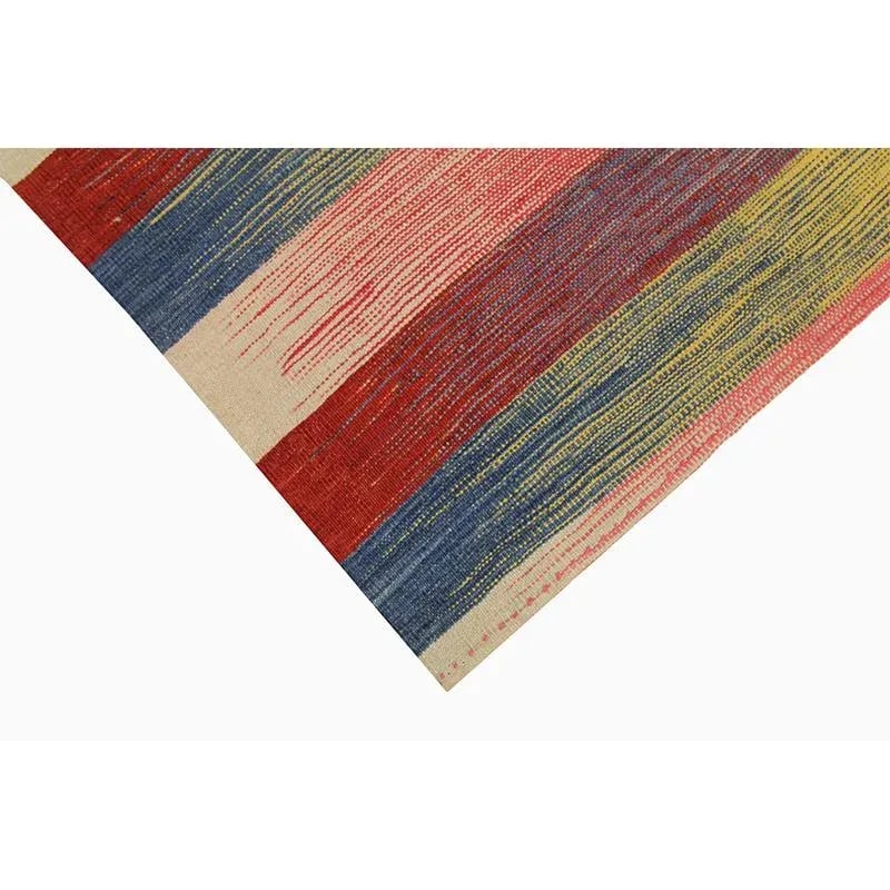 Handwoven Scandinavian Style Kilim Area Rug 5'3'' X 6'4'' - 4