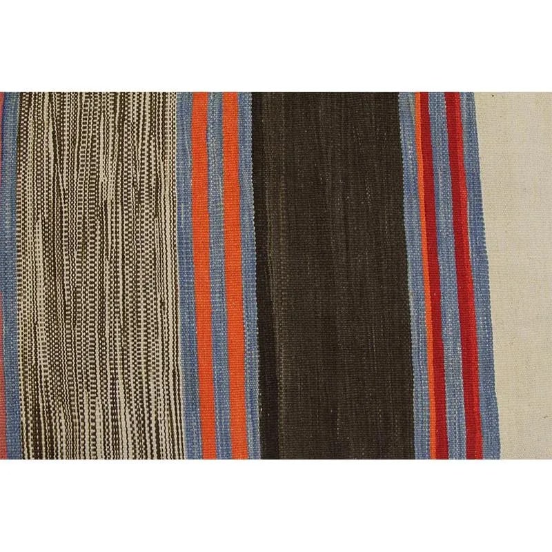 Handwoven Scandinavian Style Kilim Runner Rug 3'4" X 6'9" - 5