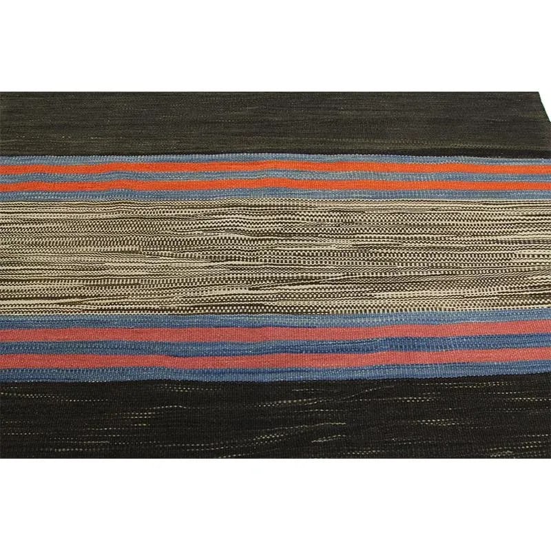Handwoven Scandinavian Style Kilim Runner Rug 3'4" X 6'9" - 8