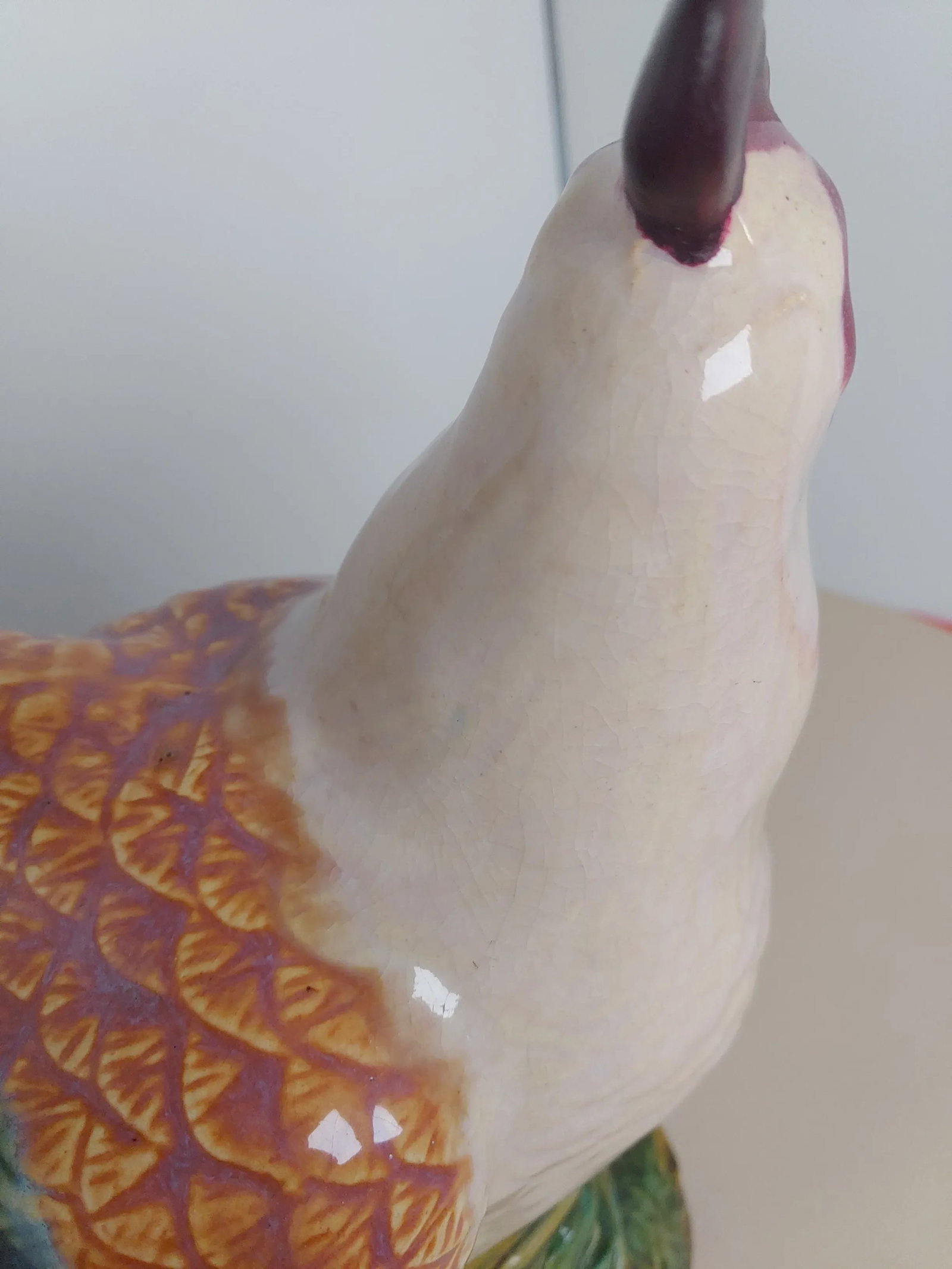 Mid 20th Century French Majolica Hen - 4