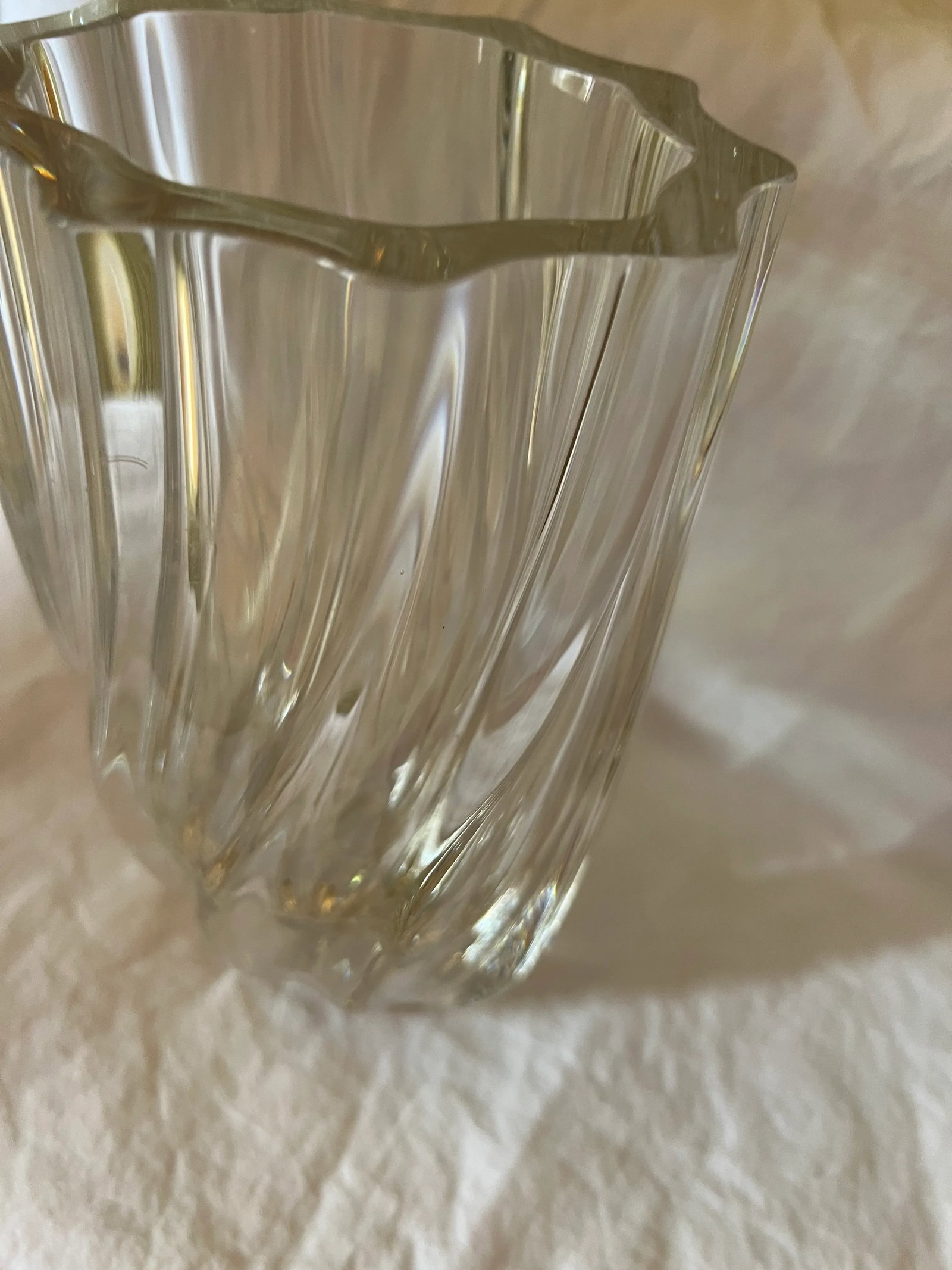 1986 Kosta Boda Crystal Vase, Royal Collection Signed Numbered Anna Ehrner - 2