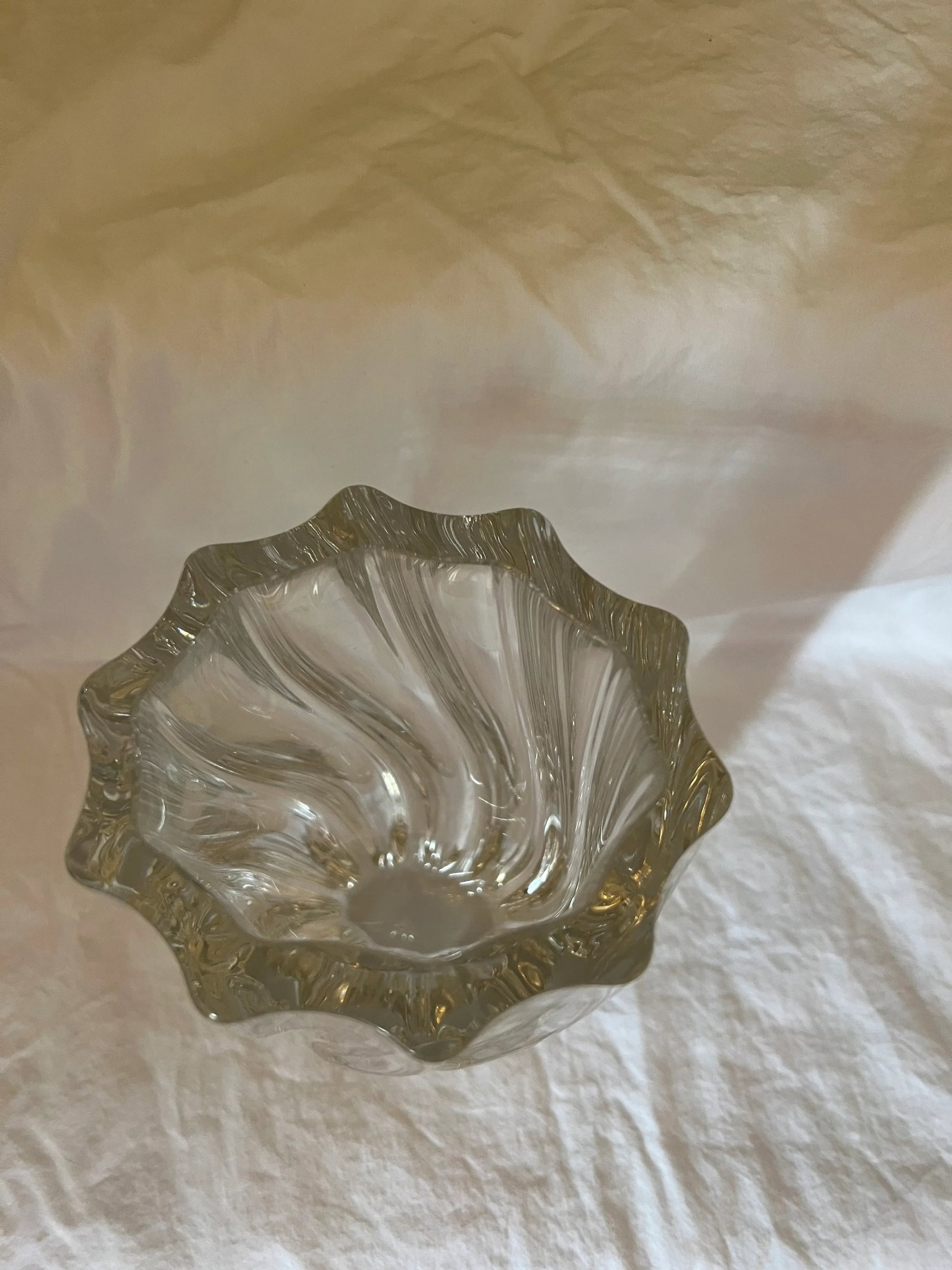 1986 Kosta Boda Crystal Vase, Royal Collection Signed Numbered Anna Ehrner - 3