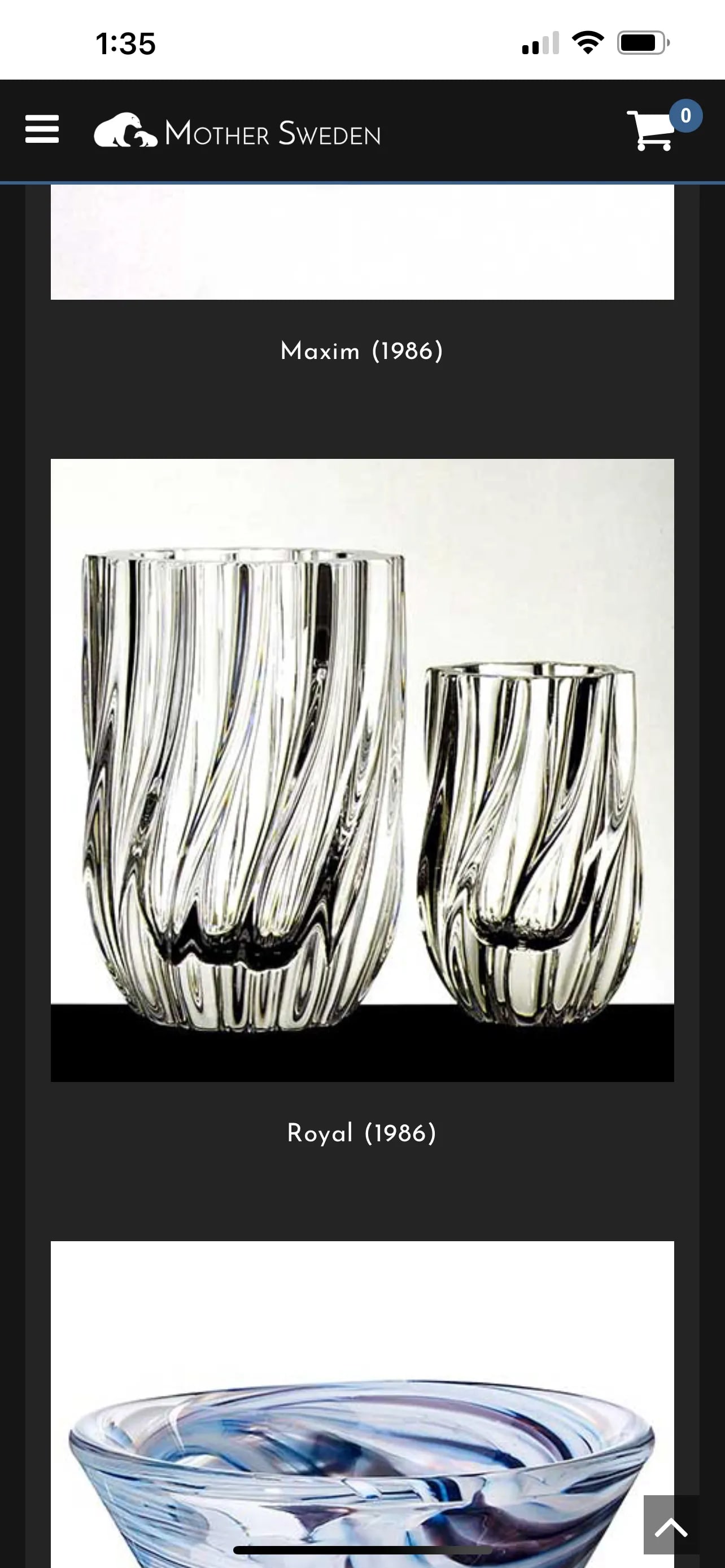 1986 Kosta Boda Crystal Vase, Royal Collection Signed Numbered Anna Ehrner - 7