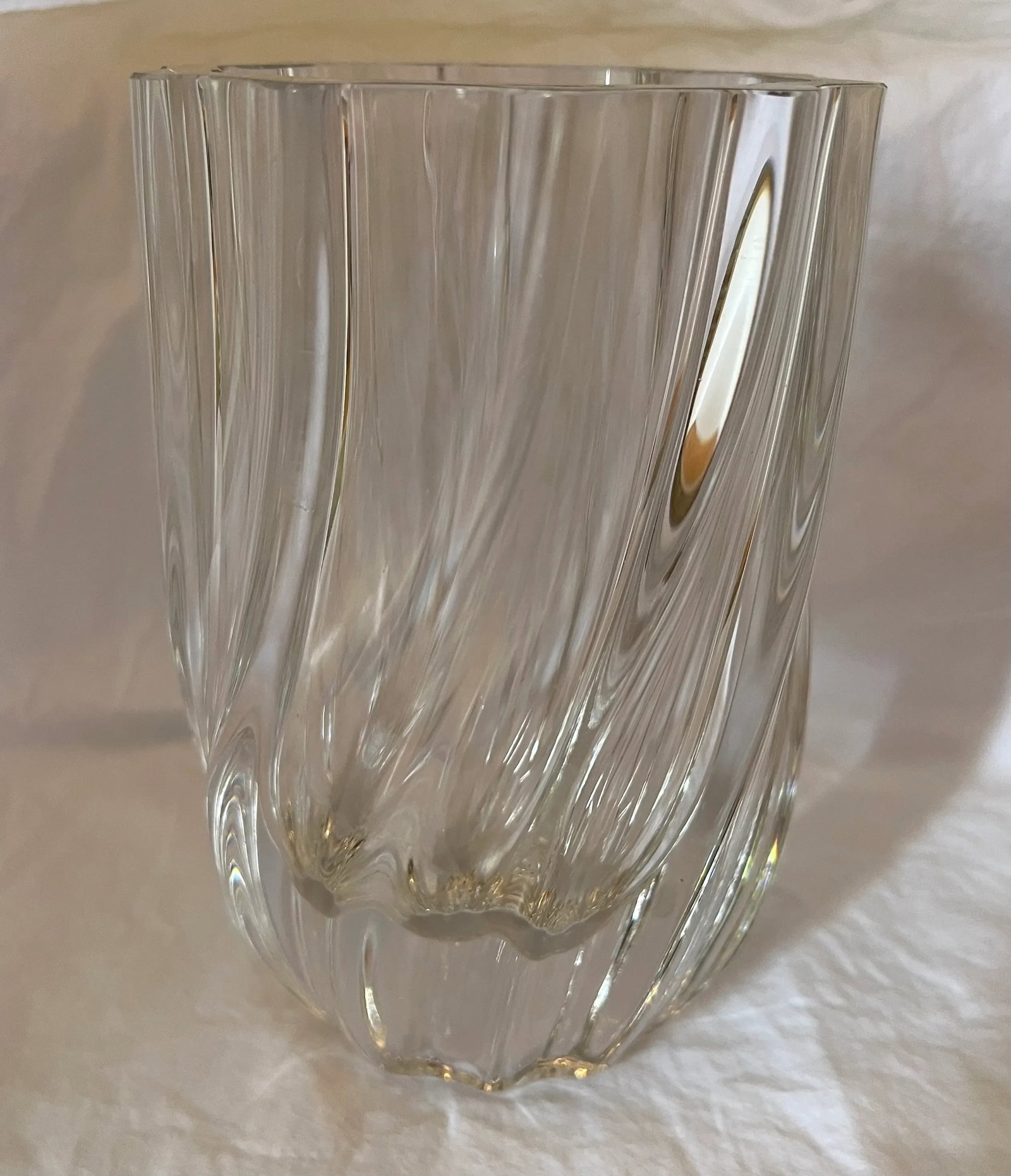 1986 Kosta Boda Crystal Vase, Royal Collection Signed Numbered Anna Ehrner - 8