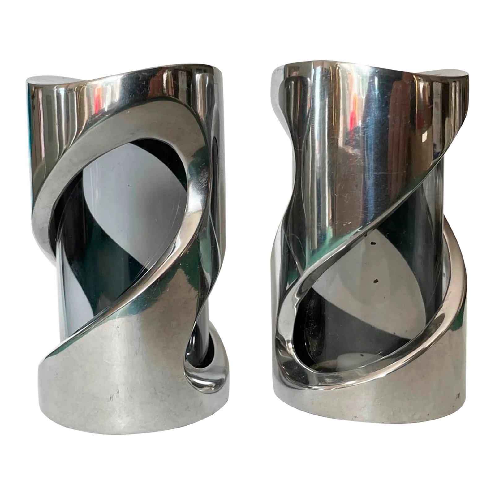 Nambe Salt and Pepper Shakers- a Pair - 2