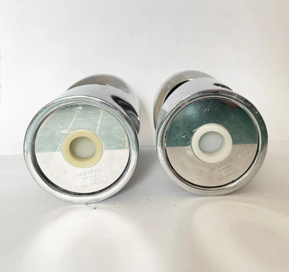 Nambe Salt and Pepper Shakers- a Pair - 6