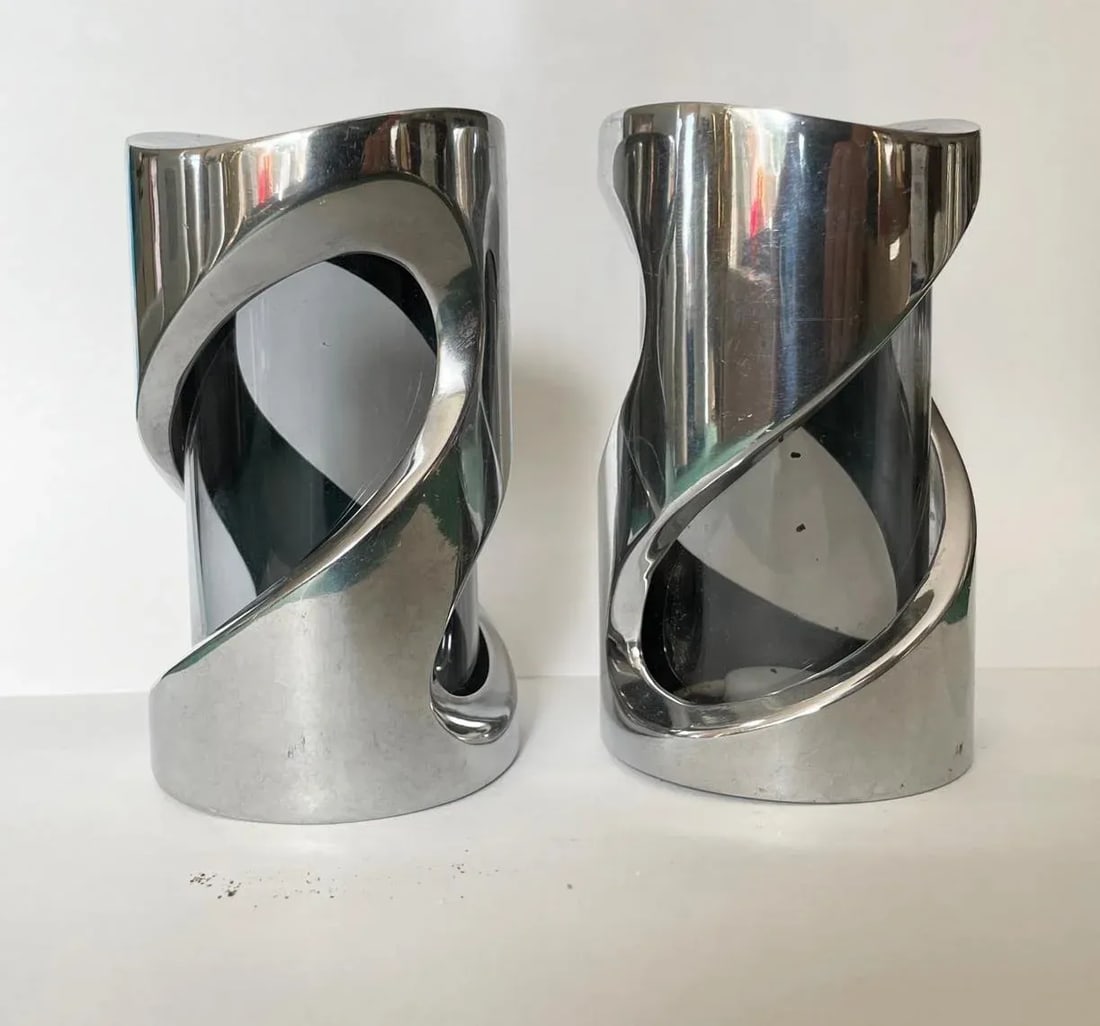 Nambe Salt and Pepper Shakers- a Pair - 7